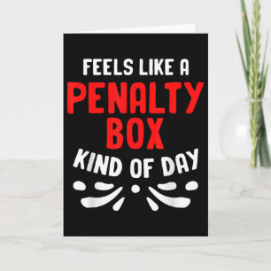 Tarjeta Sentimientos divertidos de hockey como un jugador 