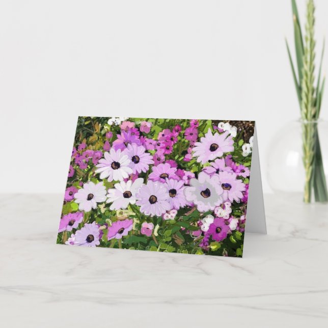 Tarjeta Sentimientos y flores el el día de madre (Anverso)