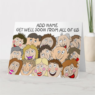 Tarjeta Sentirse Bien Pronto De Todos Nosotros