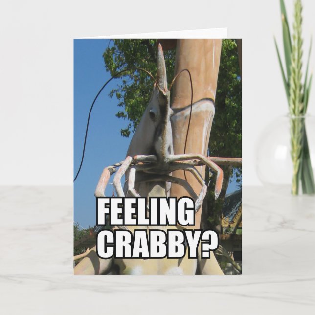 TARJETA ¿SENTIRSE CRABBY? MEME (Anverso)