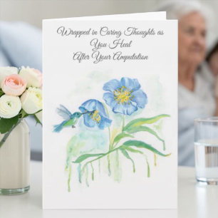 Tarjeta Sentirse Mejor Después de la Amputación Poppy, Col