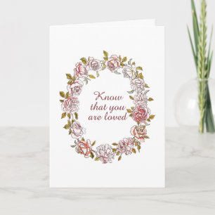 Tarjeta Sepa que es amado Consuelo y Cariño