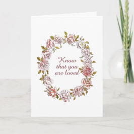 Tarjeta Sepa que usted es querido y cómodo