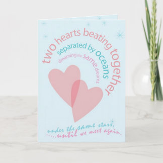 Tarjeta Separado por los océanos