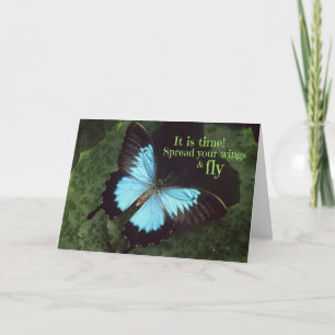 Tarjeta Separe sus alas y vuele la mariposa (el poema