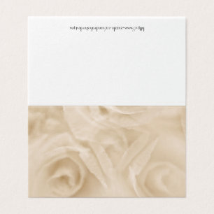 Tarjeta Sepia para Rosas de papel