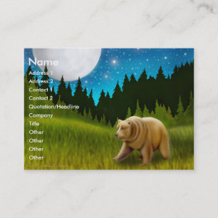 Tarjeta septentrional del perfil del oso