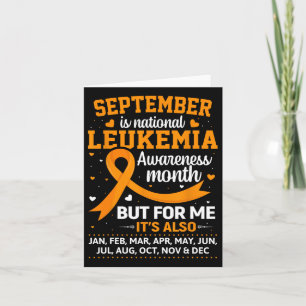 Tarjeta Septiembre Es Mes De Conciencia Sobre Leucemia