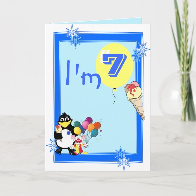 Tarjeta Séptimo Cumpleaños (Anverso)