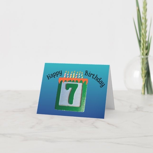 Tarjeta Séptimo Cumpleaños (Anverso)