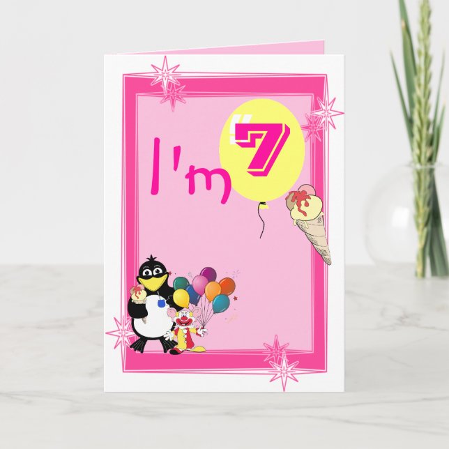 Tarjeta Séptimo Cumpleaños (Anverso)