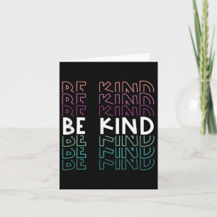 Tarjeta Ser amable Inspirador de comillas de texto repetid