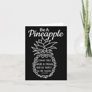 Tarjeta Ser Como Un Gráfico De Cita Divertida De Piña