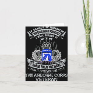 Tarjeta Ser Dueño Por Siempre Del Título 18th Airborne Cor