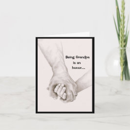 Tarjeta Ser el abuelo y el día del padre del papá