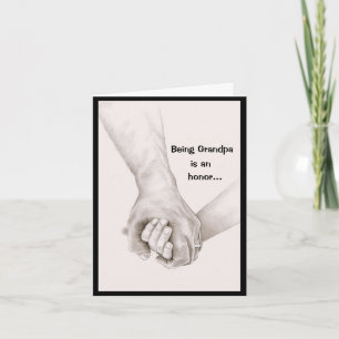 Tarjeta Ser el abuelo y el día del padre del papá