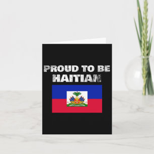 Tarjeta Ser haitiano - Bandera haitiana contra el racismo