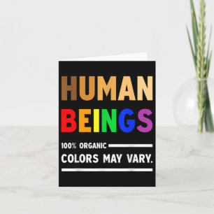 Tarjeta Ser Humano 100% Colores Orgánicos Puede Variar Lgb