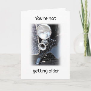 Tarjeta ¿Ser mayor o clásico? Cumpleaños personalizado