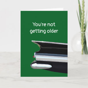 Tarjeta ¿Ser mayor o clásico? Cumpleaños personalizado