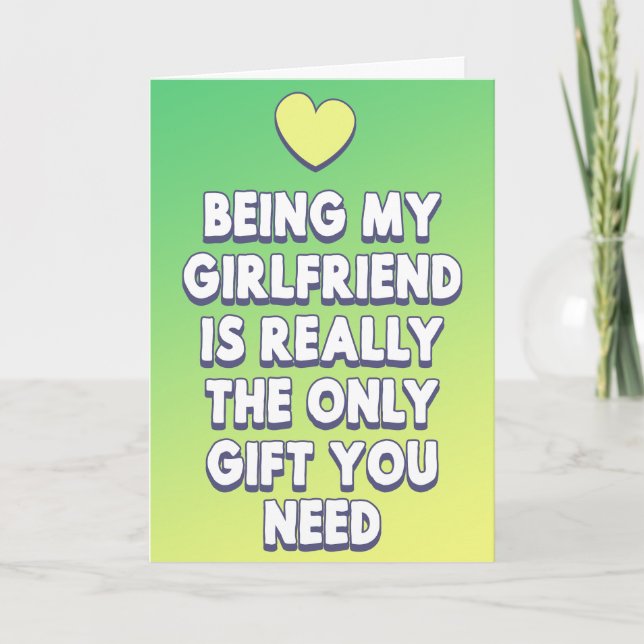 Tarjeta Ser mi novia es el único regalo que necesitas (Anverso)
