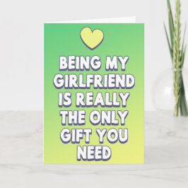 Tarjeta Ser mi novia es el único regalo que necesitas
