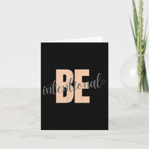 Tarjeta Ser Motivacional Intencional Diciendo Con Corazón