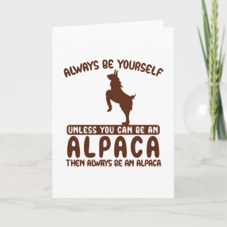 Tarjeta Ser siempre alpaca