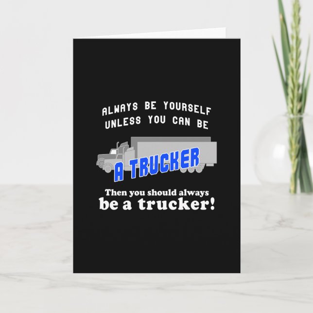 Tarjeta Ser siempre un camionero (Anverso)