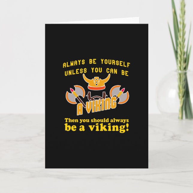Tarjeta Ser siempre un Viking (Anverso)