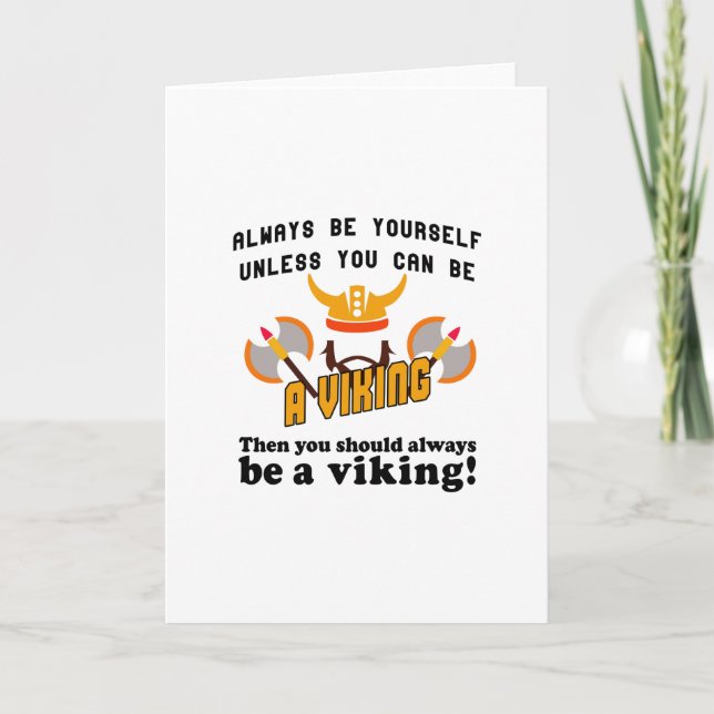 Tarjeta Ser siempre un Viking (Anverso)