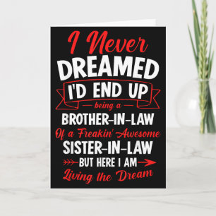 Tarjeta Ser un cuñado de una hermana increíblemente genial