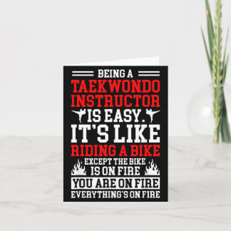 Tarjeta Ser un instructor de Taekwondo profesor de Taekwon