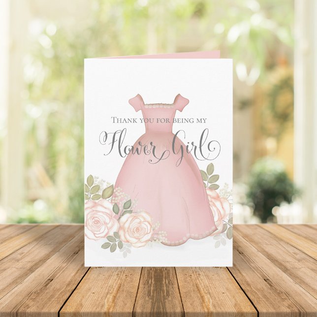 Tarjeta ¿Serás mi chica de Flor acuarela Rubor Sweet? (Subido por el creador)