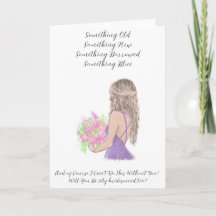 ¿Serás mi dama de honor?