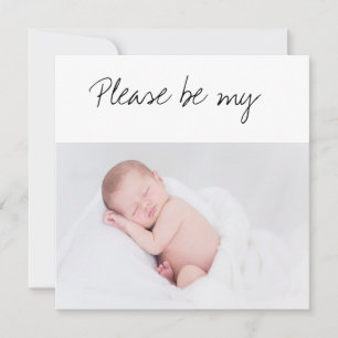 Tarjeta ¿Serás mi foto del bebé de DiosParent?