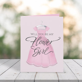 Tarjeta ¿Serás mi niña de las flores propuesta personaliza
