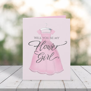 Tarjeta ¿Serás mi niña de las flores propuesta personaliza