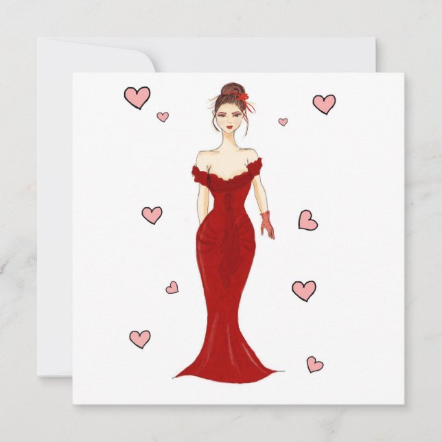 Tarjeta ¿Serás mi novia, ilustracion? (Anverso)