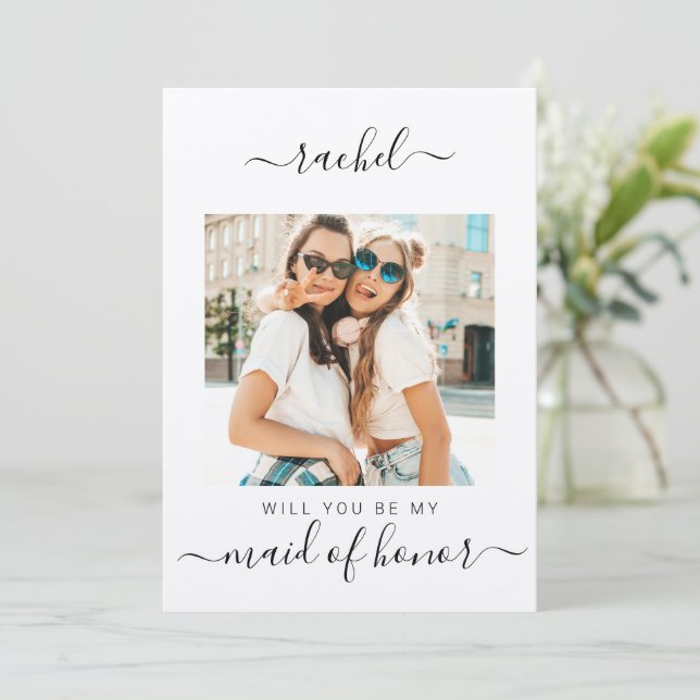 Tarjeta ¿Serás mi propuesta de Fiesta de la novia de honor (Anverso de pie)