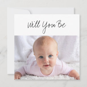 Tarjeta ¿Serás mi propuesta de foto para bebé de Dios?
