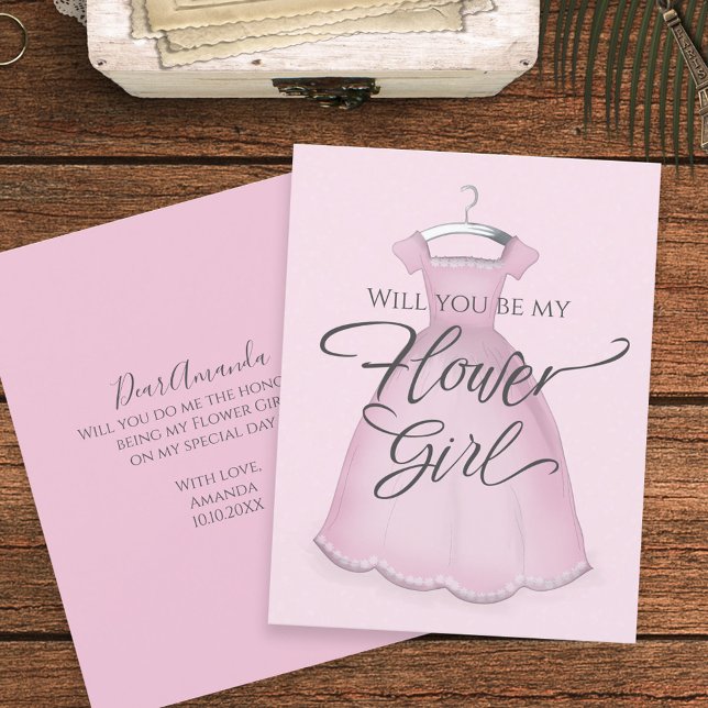 Tarjeta ¿Serás mi propuesta de niña de las flores personal (Subido por el creador)
