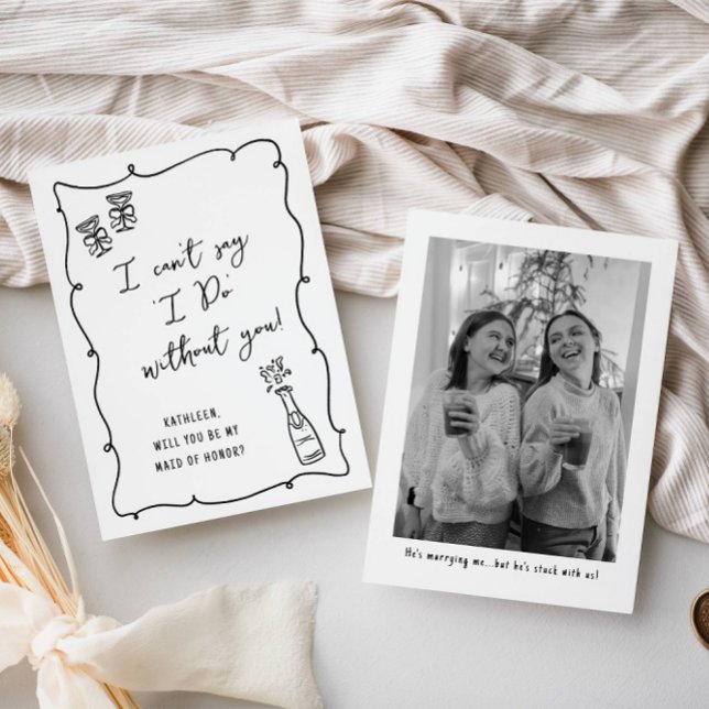 Tarjeta ¿Serás mi... Propuesta de novias de Doodle de Cham (Subido por el creador)