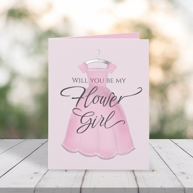Tarjeta ¿Serás mi propuesta personalizada de chica de Flor (Subido por el creador)