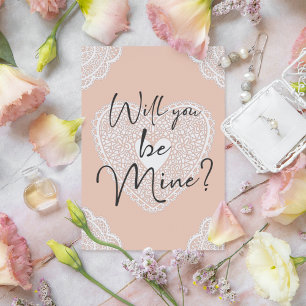 Tarjeta ¿Serás Mi Romántico Corazón de Raza?
