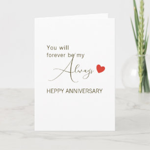 Tarjeta Serás Mi Siempre Para Siempre – Amor Romántico