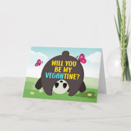 Tarjeta ¿Serás mi vegano?, Día de San Valentín vegano