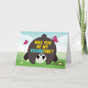 Tarjeta ¿Serás mi vegano?, Día de San Valentín vegano