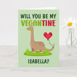 Tarjeta ¿Serás Mi Vegantina?, Personalizado Valentine Card