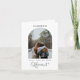 Tarjeta ¿Serás nuestro personalizado fotográfico Minimalis